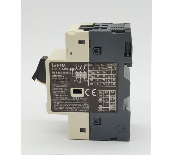 Пускатель ANDELI gv2-m16 9а~14a кнопочный () ADL06-610