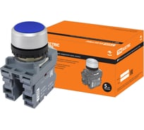 Кнопка TDM ELECTRIC MP1-20L в сборе d22мм 1з+1р синяя SQ0747-0004