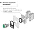 Кнопка с фиксацией TDM ELECTRIC MP2-20G в сборе d22мм 1з+1р зеленая SQ0747-0008 6
