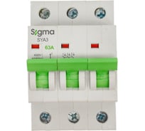Рубильник Sigma Elektrik 3P 63A, 4 шт SYA3063