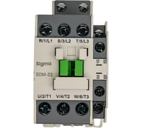 3-полюсный силовой контактор Sigma Elektrik 1NO+1NC - напряжение катушки: 24V DC SDM022024