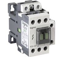 3-полюсный силовой контактор Sigma Elektrik 1NO+1NC с двойной катушкой 55кВ SCG100230