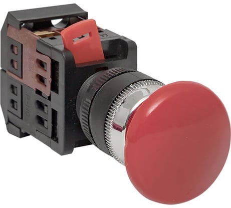 Кнопка EKF AEA-22 "Грибок" красная NO+NC pbn-aea-r