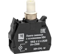 Сменная лампа EKF c основанием XB4 белая, 230В, 10 штук proxima XB4-EML-W