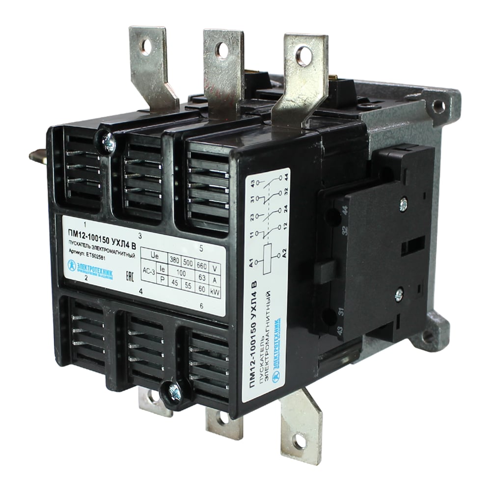 Электромагнитный пускатель Электротехник ПМ12-100150 УХЛ4 В, 220В/50Гц ...