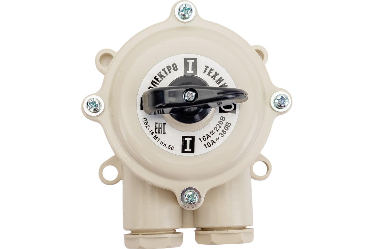 Пакетный выключатель Электротехник ПВ 2-16 М1 пл. 56 (16А ...
