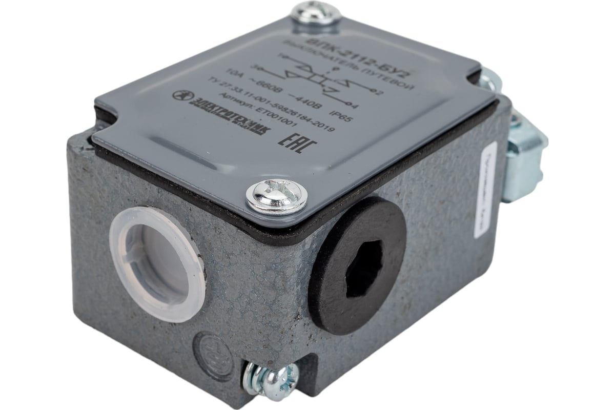 Путевой выключатель Электротехник ВПК-2112-БУ2, рычаг с роликом, IP65 ...