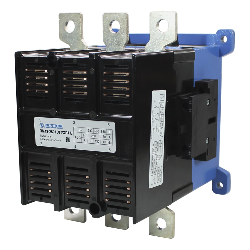 Электромагнитный пускатель Электротехник ПМ12-250150 УХЛ4 В, 380В/50Гц ...
