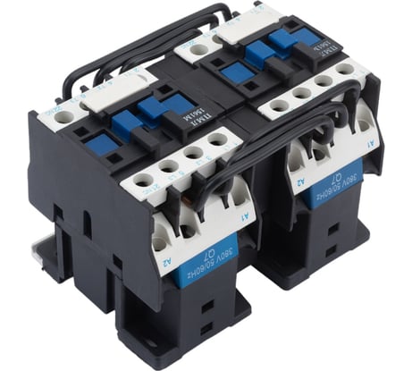 Электромагнитный пускатель Электротехник ПМЛ-1501 УХЛ4 Б, 380В/50Гц, 2р, 10А, реверсивный, без реле, IP00, ET515395