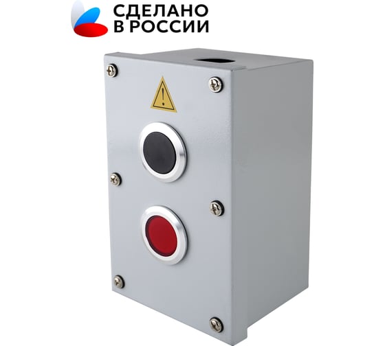 ПКУ-15-21.121-65У2 Электротехник (D30мм, 1 черная, НО + 1 красная, НО и НЗ, PG19, IP65) серия ПРОФИ, пост управления ET008513