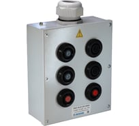 Пост управления Электротехник ПКУ-15-21.231-54У2 (4*ВК30-10-11110-54(1з и 1р) черная + 2*ВК30-10-11110-54(1з и 1р) красная + PG-36) ET054503