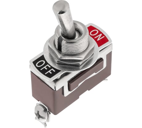 Однополюсный тумблер REXANT 250v 15а (2c) on-off (kn-101) 06-0324-A