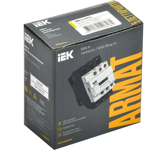 Контактор IEK Armat кми-а-22512 lc1d 25а 230в/ас3 1но/1нз AR-ACC-21-025-230-11