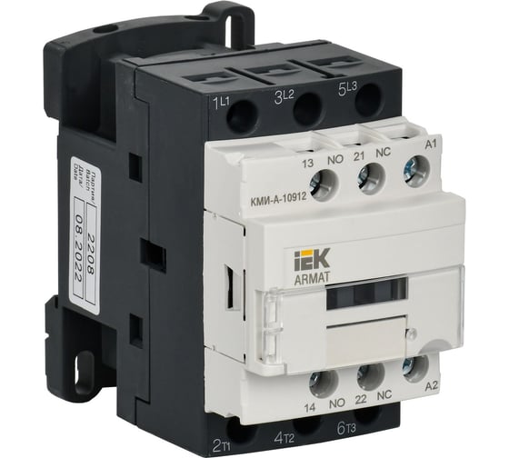 Контактор IEK Armat кми-а-10912 lc1d 9а 110в/ас3 1но/1нз AR-ACC-11-009-110-11 1