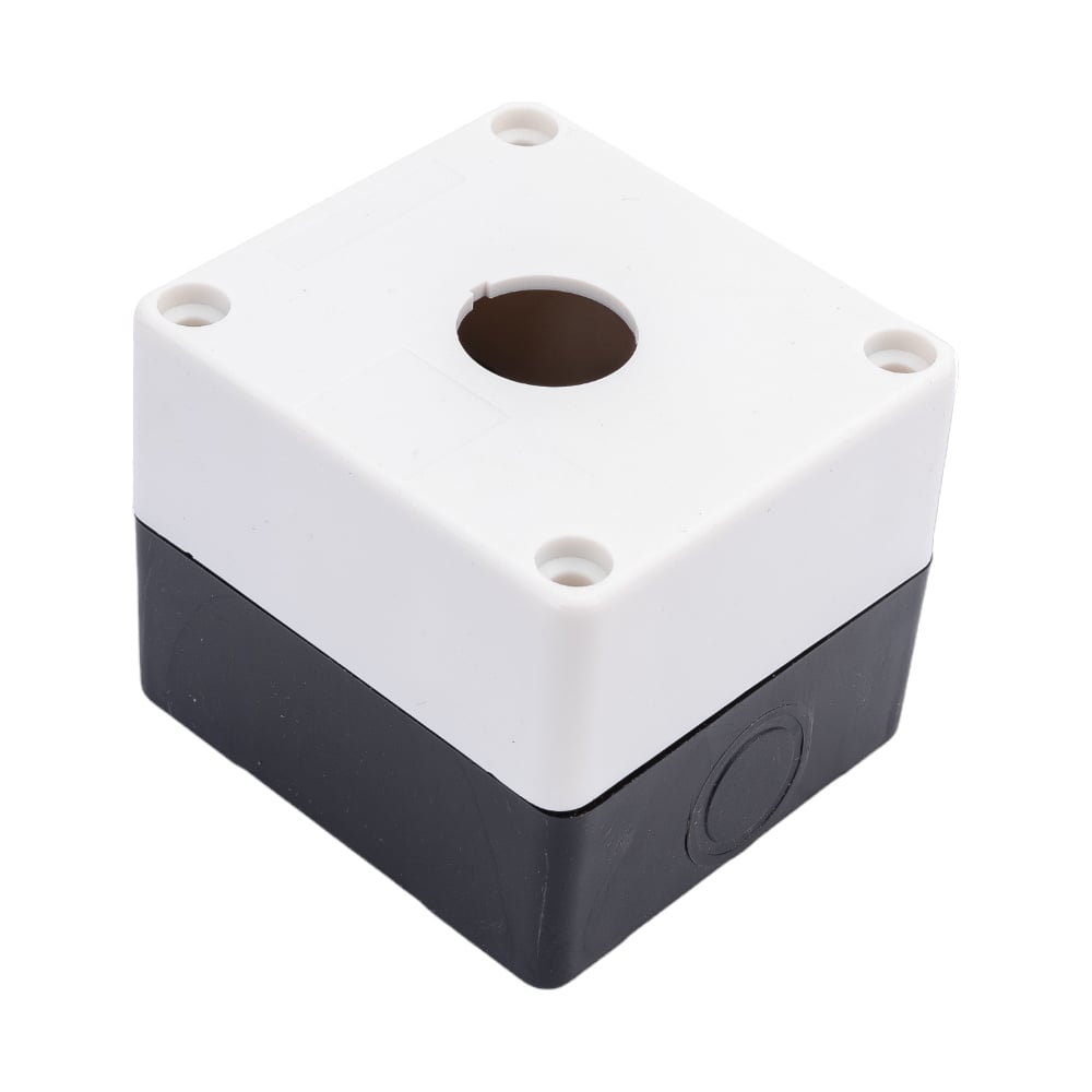 Кнопочный корпус EKF 1 кнопка КП101 пластиковый белый cpb-101-w ...