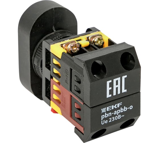 Кнопка EKF APBB-22N Пуск-Стоп овальная 220В NO+NC PROxima pbn-apbb-o