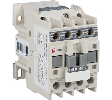 Малогабаритный контактор EKF КМЭ 9А 220В 1NO PROxima ctr-s-9-220