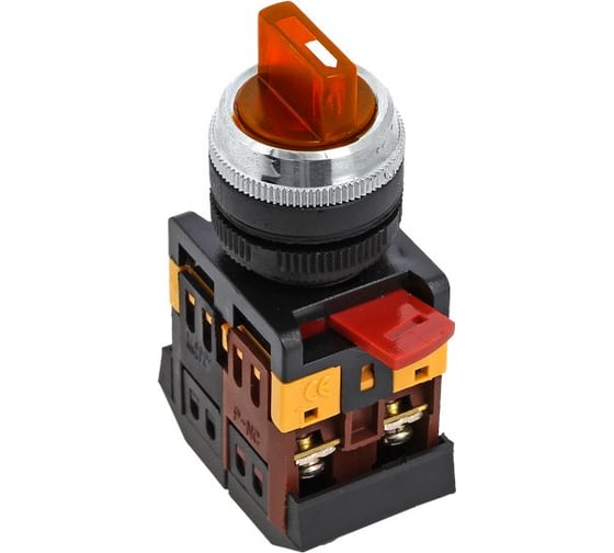 Переключатель EKF ANC-22 3P красный с подсветкой psw-ans-3p-r-220 7106504 1