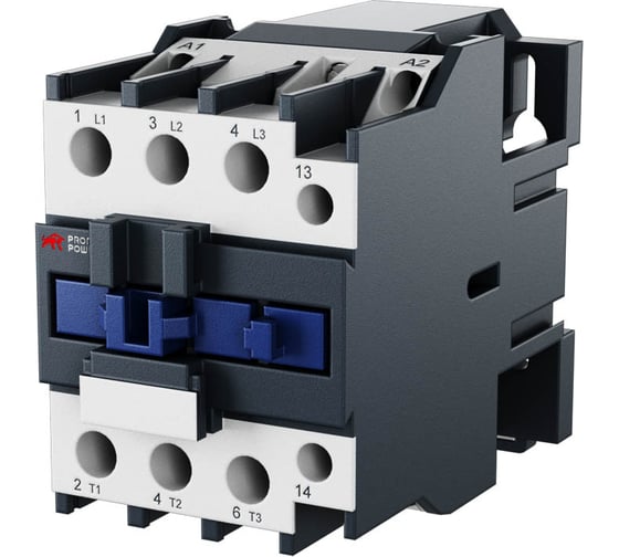 Контактор Prompower jlc1-d32-10-f5 (ac110), номинальный ток 32a, 3 полюса, доп контакт 1но, напряжение катушки 110vac JLC1D3210F5AC110