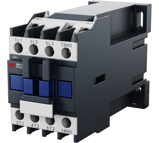 Контактор Prompower ac jlp1-d12-10-bd (dc24), 12a, 3 полюса, доп контакт 1но, напряжение катушки 24vdc JLP1D1210BDDC24