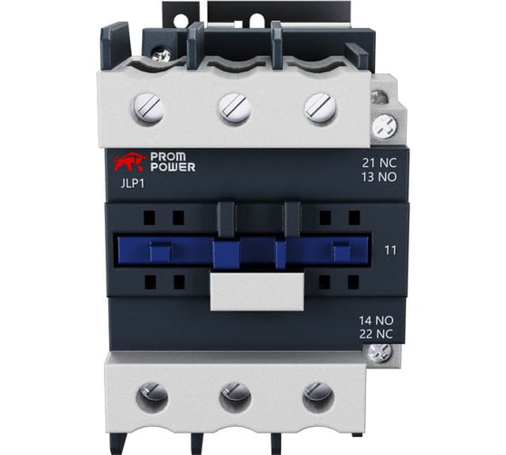 Контактор Prompower ac jlp1-d80-11-bd (dc24), 80a, 3 полюса, доп контакты 1но+1нз, напряжение катушки 24vdc JLP1D8011BDDC24