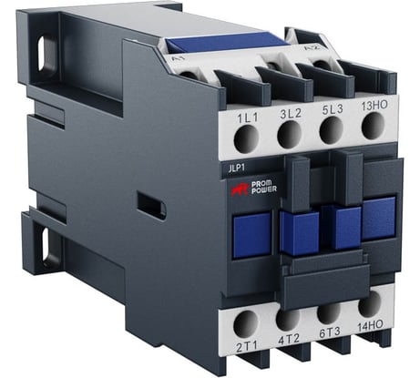 Контактор Prompower ac jlp1-d18-10-bd (dc24), 18a, 3 полюса, доп контакт 1но, напряжение катушки 24vdc JLP1D1810BDDC24