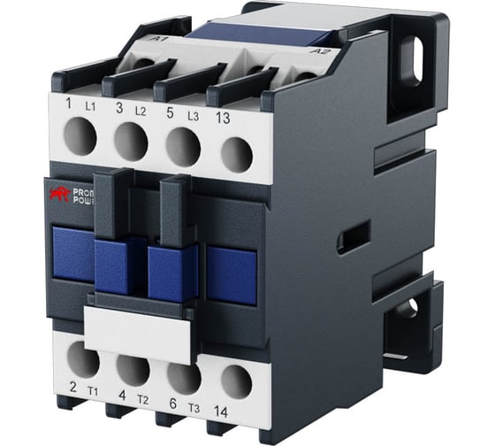 Контактор Prompower ac jlc1-d18-01 (ac220), 18a, 3 полюса, доп контакт 1нз, напряжение катушки 220vac JLC1D1801AC220