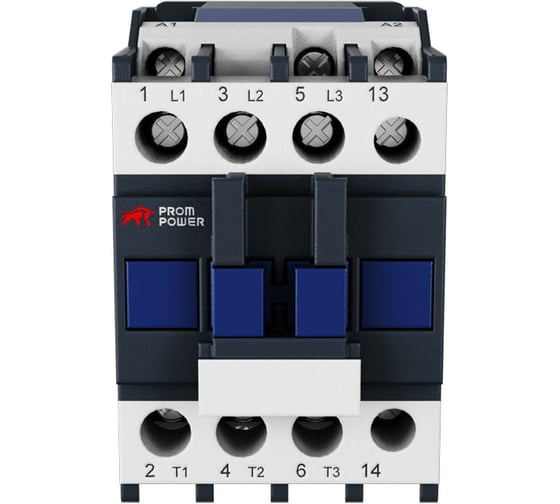Контактор Prompower ac jlc1-d18-01 (ac220), 18a, 3 полюса, доп контакт 1нз, напряжение катушки 220vac JLC1D1801AC220