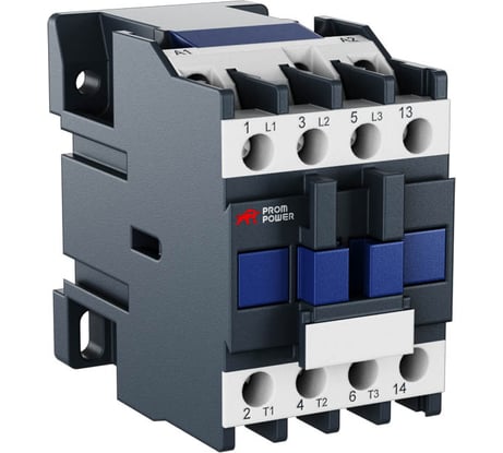 Контактор Prompower ac jlc1-d12-01 (ac220), 12a, 3 полюса, доп контакт 1нз, напряжение катушки 220vac JLC1D1201AC220