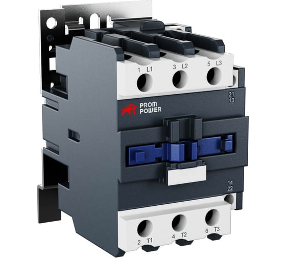 Контактор Prompower jlc1-d50-11-f5 (ac110), номинальный ток 50a, 3 полюса, доп контакты 1но+1нз, напряжение катушки 110vac JLC1D5011F5AC110 1