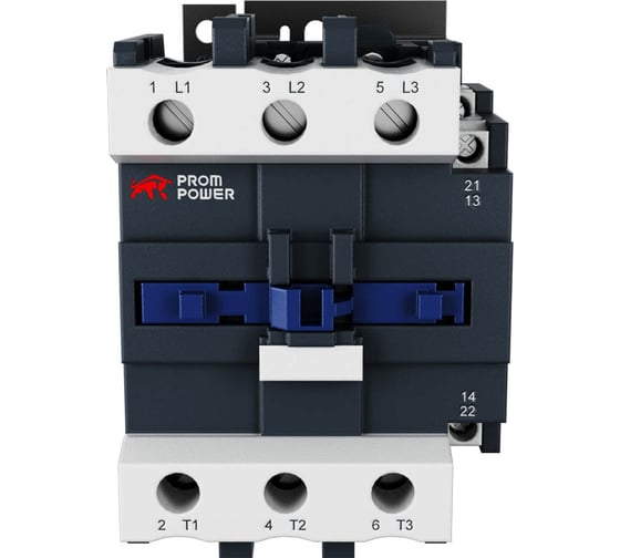Контактор Prompower jlc1-d95-11-f5 (ac110), номинальный ток 95a, 3 полюса, доп контакты 1но+1нз, напряжение катушки 110vac JLC1D9511F5AC110