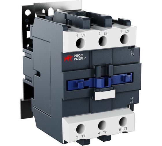Контактор Prompower jlc1-d80-11-f5 (ac110), номинальный ток 80a, 3 полюса, доп контакты 1но+1нз, напряжение катушки 110vac JLC1D8011F5AC110