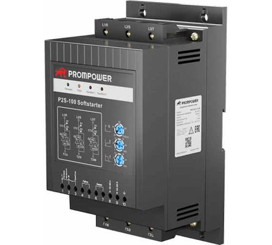 Устройство плавного пуска Prompower p2s-100-4-22-b-a, напряжение 400b, мощность 22 квт, 45а P2S100422BA