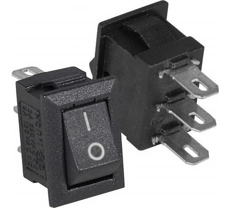 Клавишный переключатель Pro Legend ON-ON, 3 контакта, черный PL2433