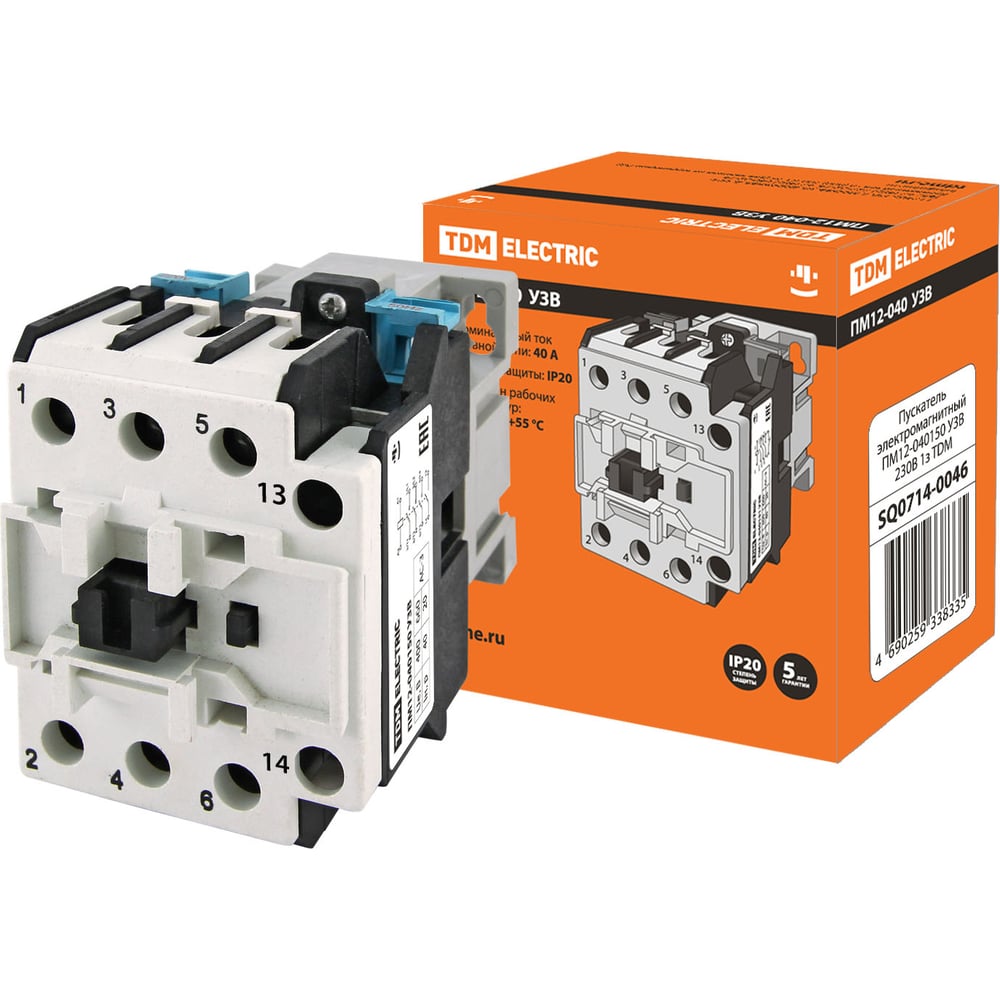 Электромагнитный пускатель TDM ПМ12-040150 У3В 230В 1з SQ0714-0046 ...