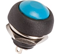 Выключатель-кнопка REXANT 250v 1а (2с) off-(on) б/фикс синяя micro (pbs-33в) 36-3051