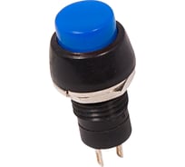 Выключатель-кнопка REXANT 250v 2а (2с) on-off синяя micro (pbs-20а) 36-3071