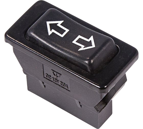 Клавишный переключатель (стеклоподъемника) REXANT 12v 20а (5с) (on)-off-(on) черный (asw-01) 36-4410 1