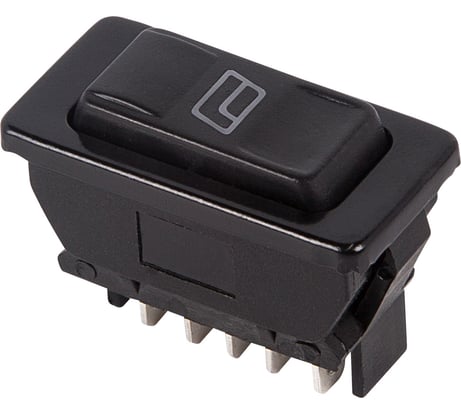 Клавишный переключатель (стеклоподъемника) REXANT 12v 20а (5с) (on)-off-(on) черный с подсветкой (asw-02d) 36-4420