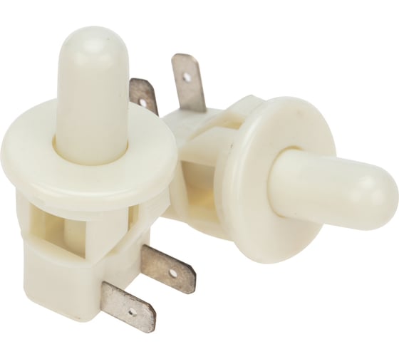 Выключатель-кнопка (мебельная) REXANT 250v 2.5а (2с) on-(off) б/фикс белый (pbs-19с) 36-3020 1