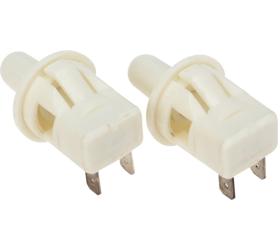 Выключатель-кнопка (мебельная) REXANT 250v 2.5а (2с) on-(off) б/фикс белый (pbs-19с) 36-3020