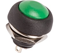 Выключатель-кнопка REXANT 250v 1а (2с) off-(on) б/фикс зеленая micro (pbs-33в) 10 шт 36-3053