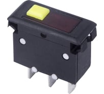 Автомат - предохранитель REXANT 250v 15а (3с) reset-off красный с подсветкой (irs-1-b15) 36-2690
