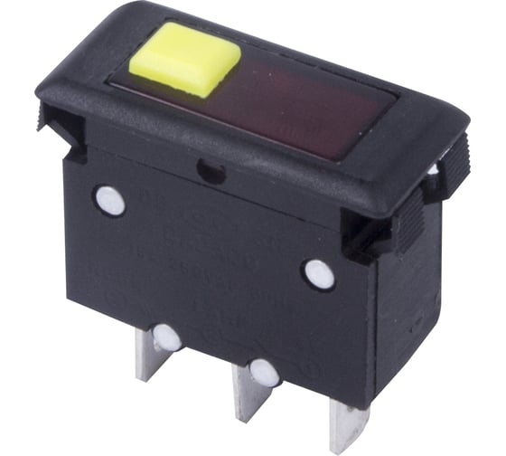 Автомат - предохранитель REXANT 250v 15а (3с) reset-off красный с подсветкой (irs-1-b15) 36-2690 1