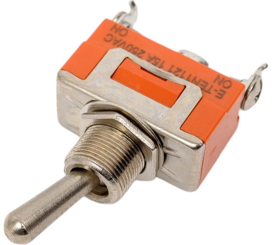 Тумблер REXANT 250v 15а (3c) on-on однополюсный (kn-102) 36-4111 1