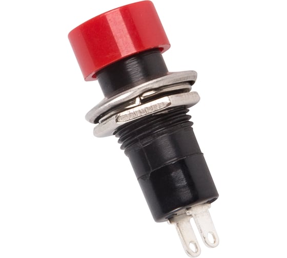 Выключатель-кнопка REXANT 250v 1а (2с) on-off красная (pbs-16а) 36-3060 1
