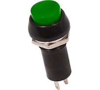 Выключатель-кнопка REXANT 250v 1а (2с) on-off зеленая (pbs-11а) 10 шт 36-3032