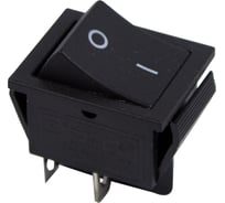 Клавишный выключатель 250В, 15А, (4с), вкл-выкл, черный (RWB-501, SC-767), 10 шт. REXANT 36-2310