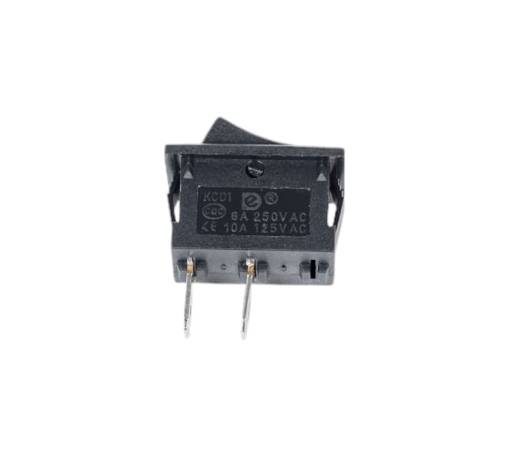Клавишный выключатель REXANT 250v 6а (2с) on-off черный mini (rwb-201, sc-768) 36-2110