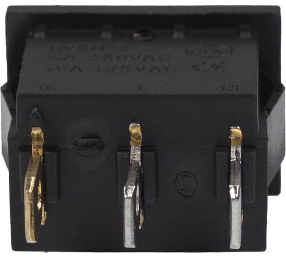 Клавишный выключатель REXANT 24v 15а (3с) on-off красный с подсветкой mini 36-2165